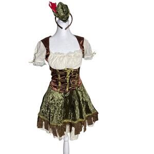 Robin Hood enchantress costume for girls or pre-teen Halloween Costume